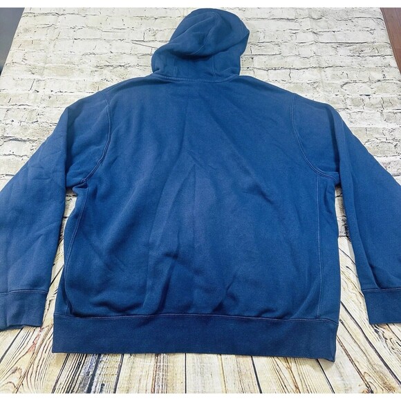 Nike Sweatshirt Men’s XL Navy Blue Faded Pullover Hoodie Y2K - Picture 8 of 9